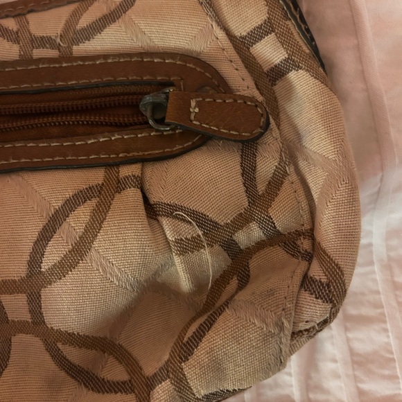 Stylish Denim, Maroon, and Tan Women's Bag Set - Picture 7 of 7